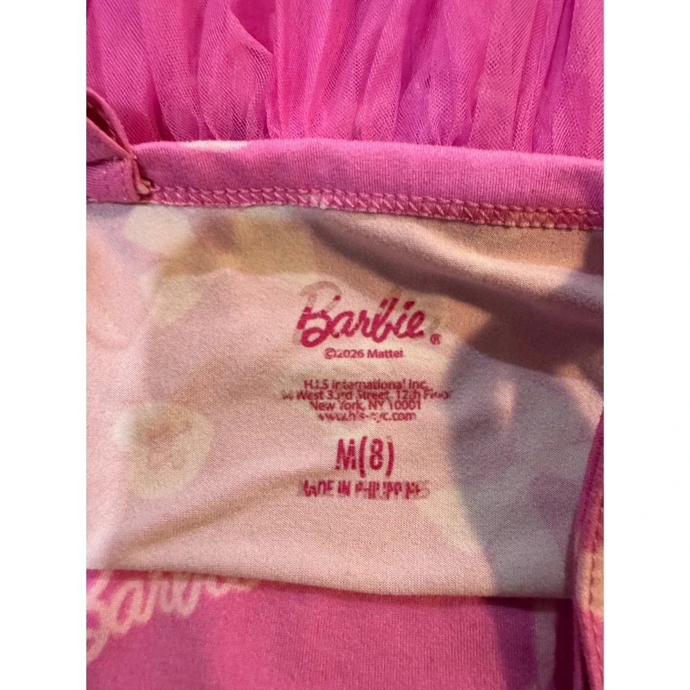 Barbie Dress Size 8 Disney Princess Tutu Skirt Size 6 Girls Pink Purple Lot 2
